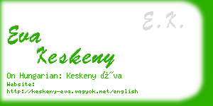 eva keskeny business card